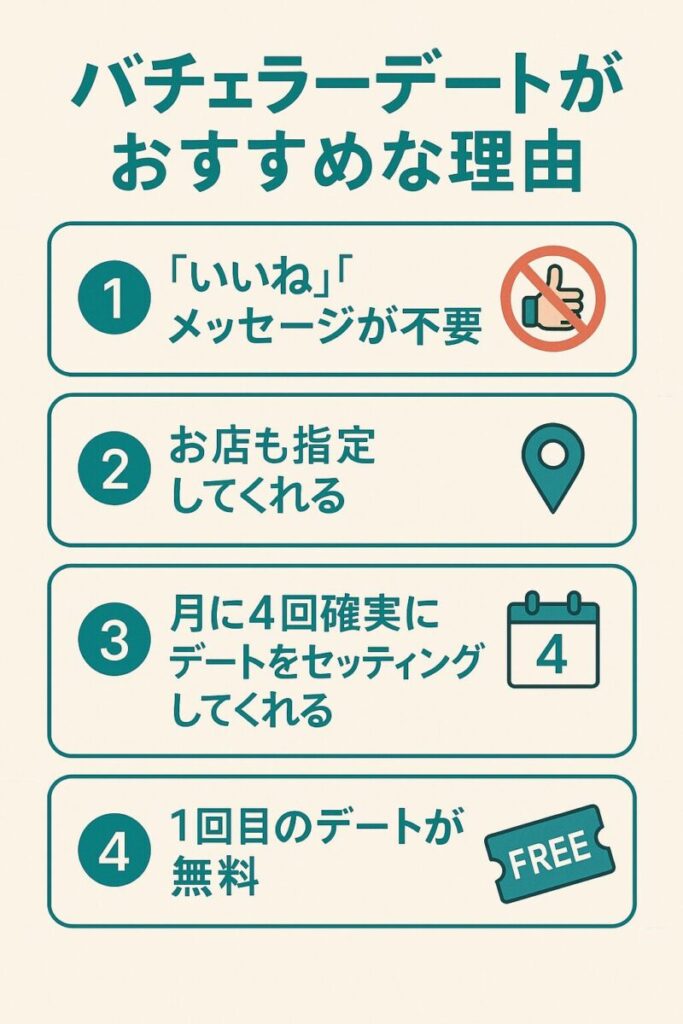 バチェラーデート おすすめ 理由