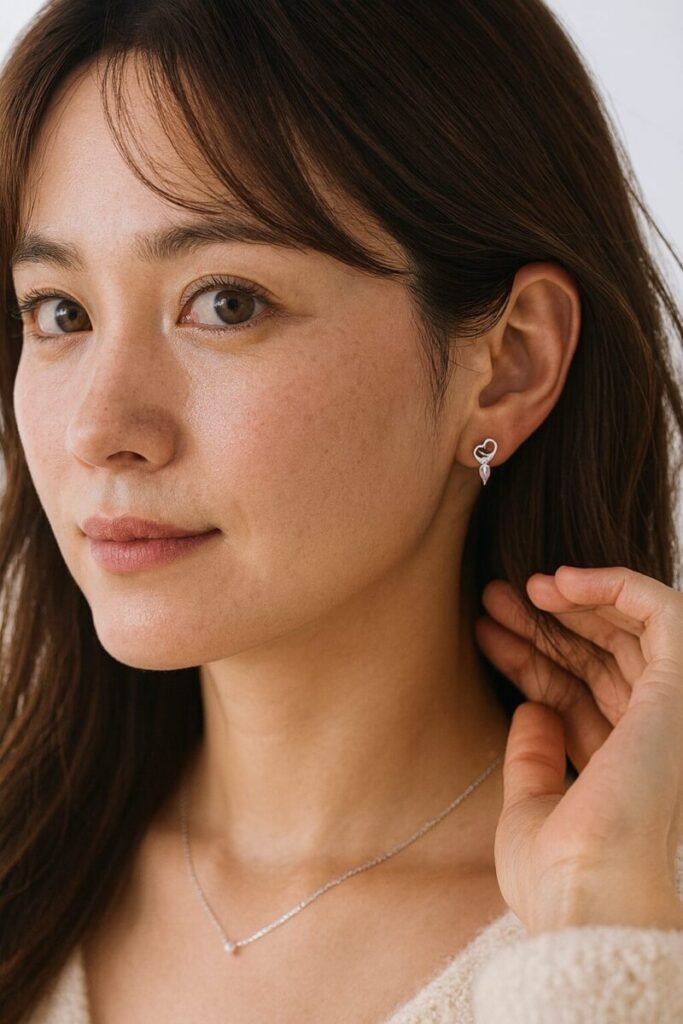 公務員 女性 ピアス1