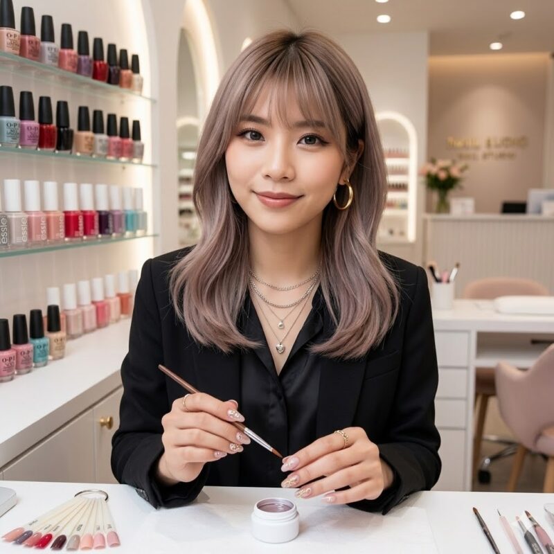 眉毛サロンの32歳の女性